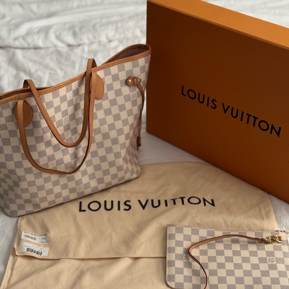 Louis Vuitton Neverfull MM Rose Ballerine Pink